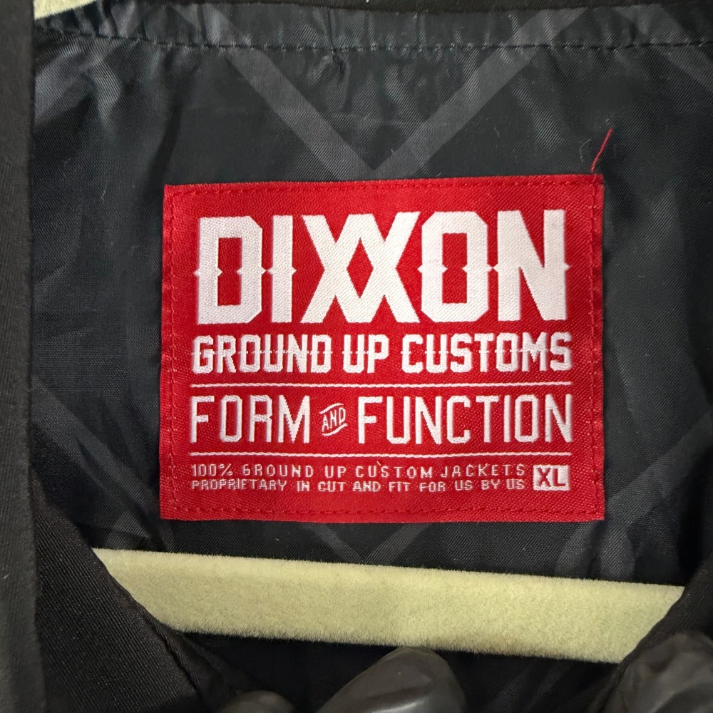 Dixxon Working Class Heroes Coaches Jacket Mens XL Black Snap Front Windbreakerr - Picture 9 of 14